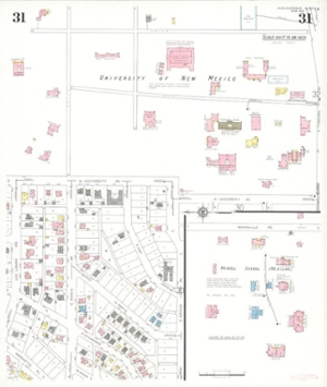 Sanborn map of campus